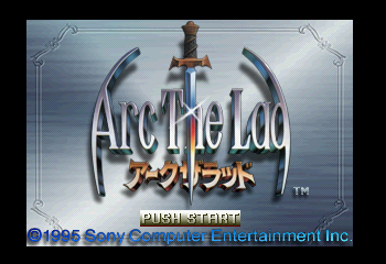 Arc the Lad Title Screen